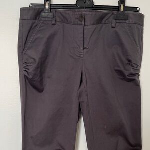 Laundry dark gray midrise jeans with ruching, size 10